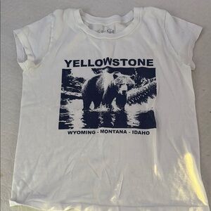 Yellowstone Graphic Kids T-Shirt - White